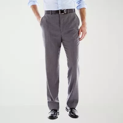 Stafford® Executive Super 100 Wool Flat-Front Suit Pants - Classic