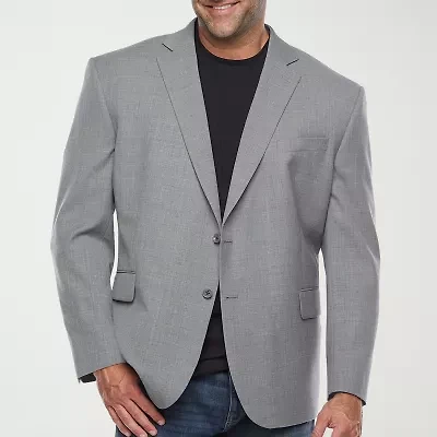 Stafford Coolmax All Season Mens Big and Tall Stretch Fabric Regular Fit Sport Coat
