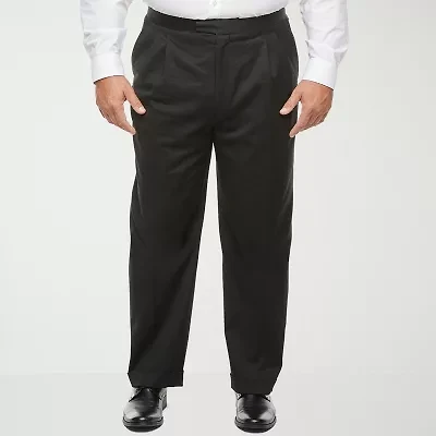 Stafford Coolmax All Season Ecomade Mens Big and Tall Classic Fit Tuxedo Pant
