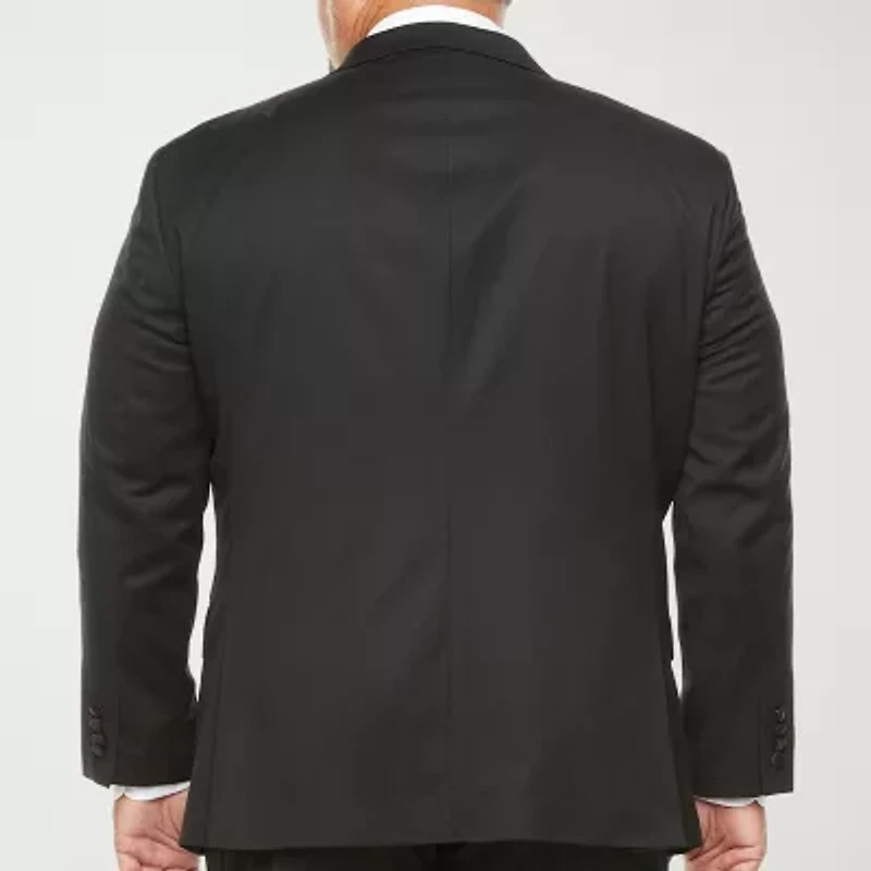 Stafford Coolmax All Season Ecomade Mens Big and Tall Classic Fit Tuxedo Jacket