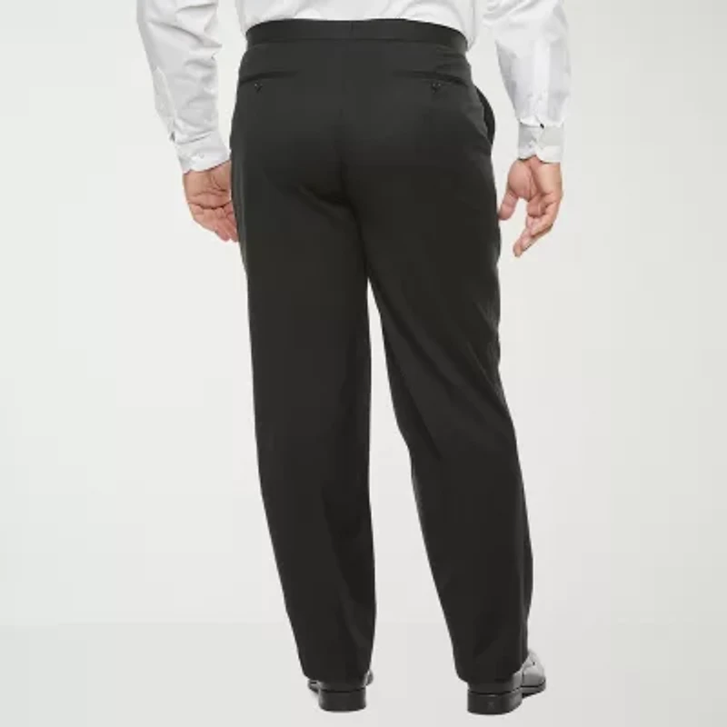 Stafford Coolmax All Season Ecomade Mens Big and Tall Classic Fit Tuxedo Pant