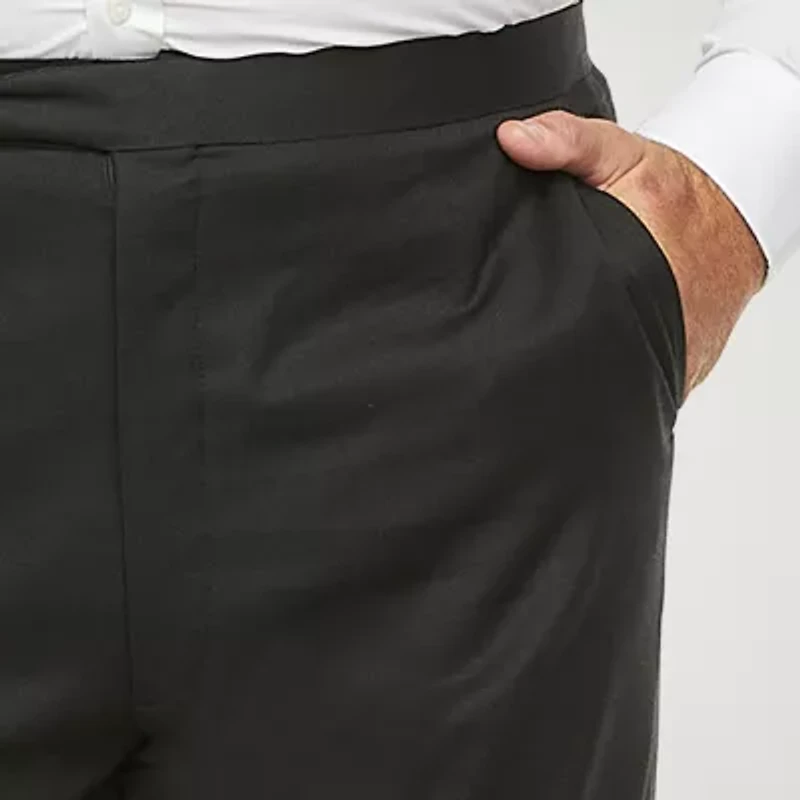 Stafford Coolmax All Season Ecomade Mens Big and Tall Classic Fit Tuxedo Pant