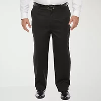 Stafford Coolmax All Season Ecomade Mens Big and Tall Classic Fit Flat Front Suit Pant