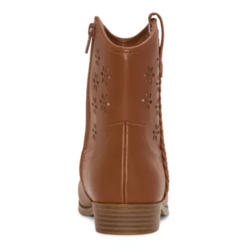 Thereabouts Little & Big Kid Girls Charlee Stacked Heel Booties