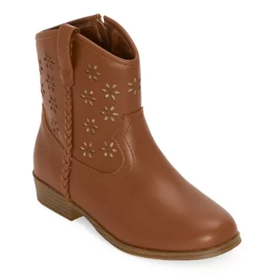 Thereabouts Little & Big Kid Girls Charlee Stacked Heel Booties