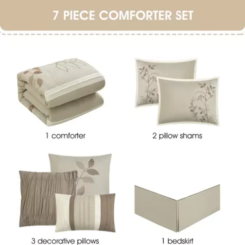 Stratford Park Clarissa 7-pc. Midweight Comforter Set