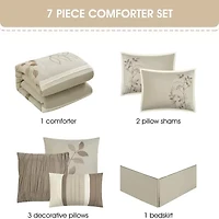 Stratford Park Clarissa 7-pc. Midweight Comforter Set