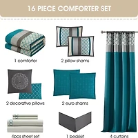 Stratford Park Mirza 16-pc. Lightweight Comforter Set