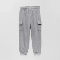 Okie Dokie Cargo Toddler & Little Boys Cuffed Regular Fit French Terry Jogger Pant