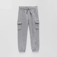 Okie Dokie Cargo Toddler & Little Boys Cuffed Regular Fit French Terry Jogger Pant