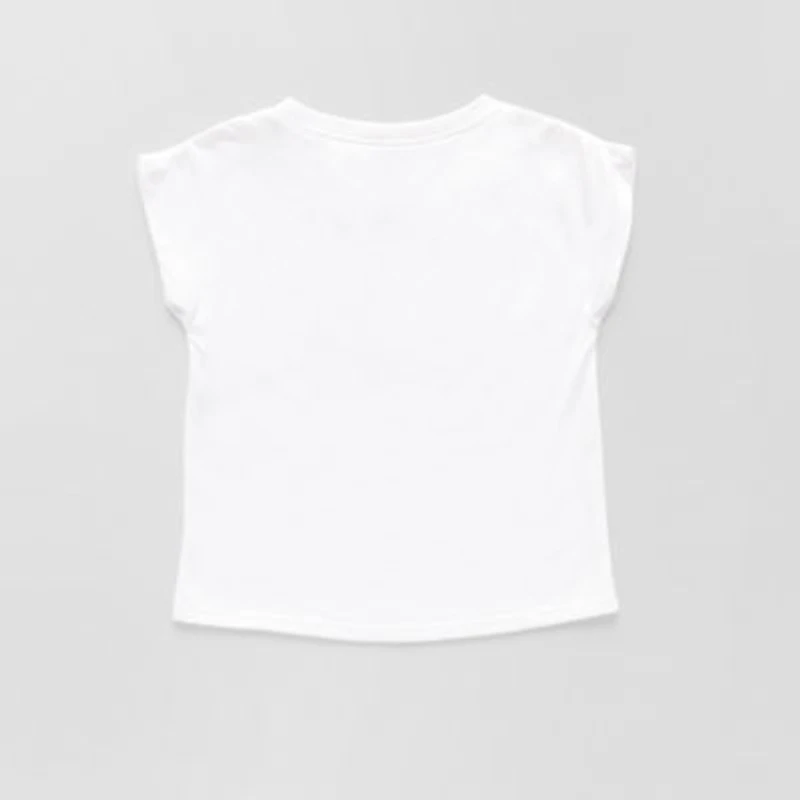 Okie Dokie Toddler & Little Girls Round Neck Short Sleeve Regular Fit Graphic T-Shirt