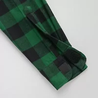 St. John's Bay Mens Easy-on + Easy-off Seated Wear Long Sleeve Adaptive Classic Fit Flannel Shirt