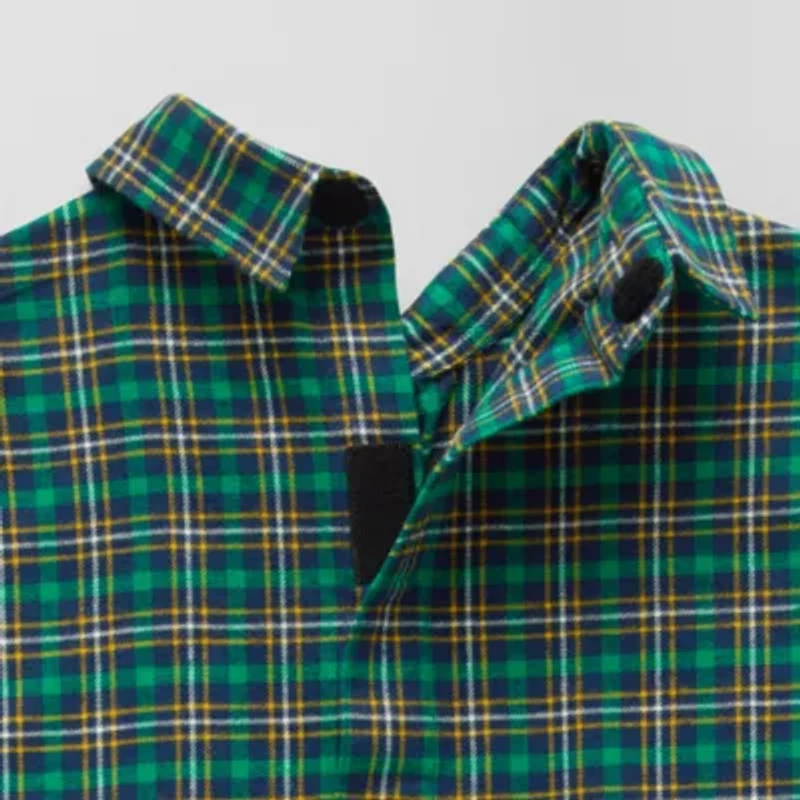 St. John's Bay Mens Easy-on + Easy-off Seated Wear Long Sleeve Adaptive Classic Fit Flannel Shirt
