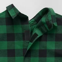 St. John's Bay Mens Easy-on + Easy-off Seated Wear Long Sleeve Adaptive Classic Fit Flannel Shirt