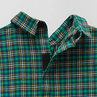 St. John's Bay Mens Easy-on + Easy-off Seated Wear Long Sleeve Adaptive Classic Fit Big and Tall Flannel Shirt