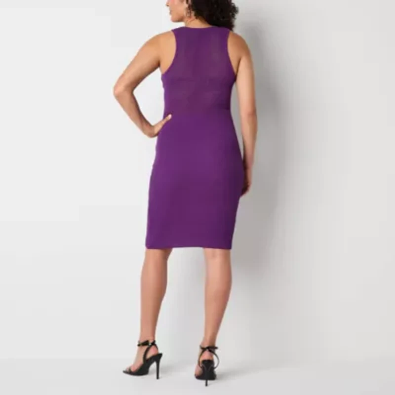 Bold Elements Womens Sleeveless Sweater Dress