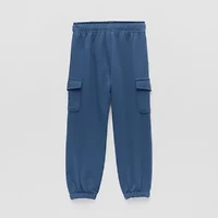 Okie Dokie Cargo Toddler & Little Boys Cuffed Regular Fit French Terry Jogger Pant
