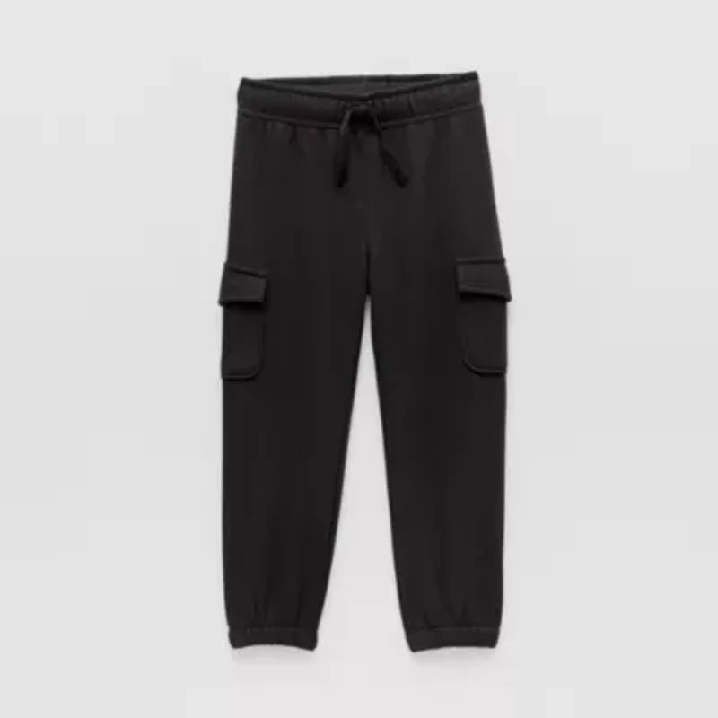 Okie Dokie Cargo Toddler & Little Boys Cuffed Regular Fit Jogger Pant