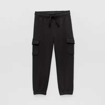 Okie Dokie Cargo Toddler & Little Boys Cuffed Regular Fit Jogger Pant