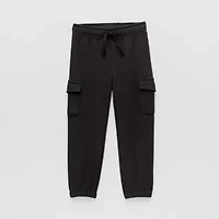 Okie Dokie Cargo Toddler & Little Boys Cuffed Regular Fit Jogger Pant