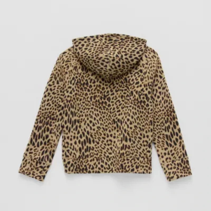 Xersion Little & Big Kid Girls Long Sleeve Fleece Zipper Active Hoodie