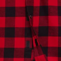 St. John's Bay Dexterity Mens Easy-on + Easy-off Long Sleeve Adaptive Classic Fit Flannel Shirt