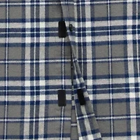 St. John's Bay Mens Easy-on + Easy-off Long Sleeve Adaptive Classic Fit Big and Tall Flannel Shirt