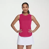 Skechers Womens Crew Neck Sleeveless Active Tank Top