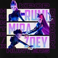 K-Pop Demon Hunters Womens Juniors Long Sleeve Fleece Hoodie