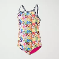 Dolfin Toddler & Little Girls Easy-on + Easy-off One Piece Swimsuit
