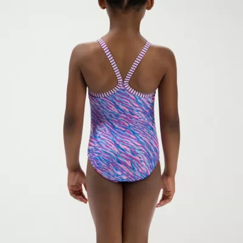Dolfin Little & Big Kid Girls Easy-on + Easy-off Animal One Piece Swimsuit