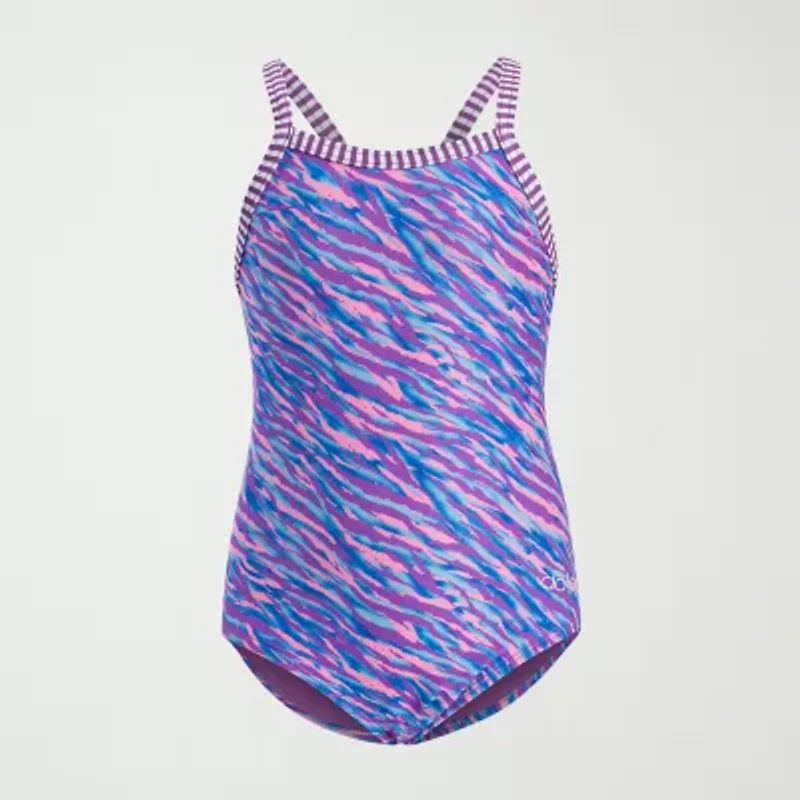 Dolfin Little & Big Kid Girls Easy-on + Easy-off Animal One Piece Swimsuit