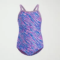 Dolfin Little & Big Kid Girls Easy-on + Easy-off Animal One Piece Swimsuit