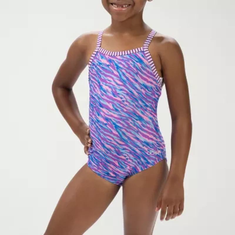 Dolfin Little & Big Kid Girls Easy-on + Easy-off Animal One Piece Swimsuit