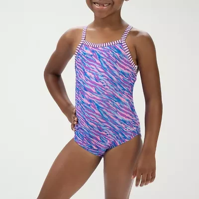 Dolfin Little & Big Kid Girls Easy-on + Easy-off Animal One Piece Swimsuit