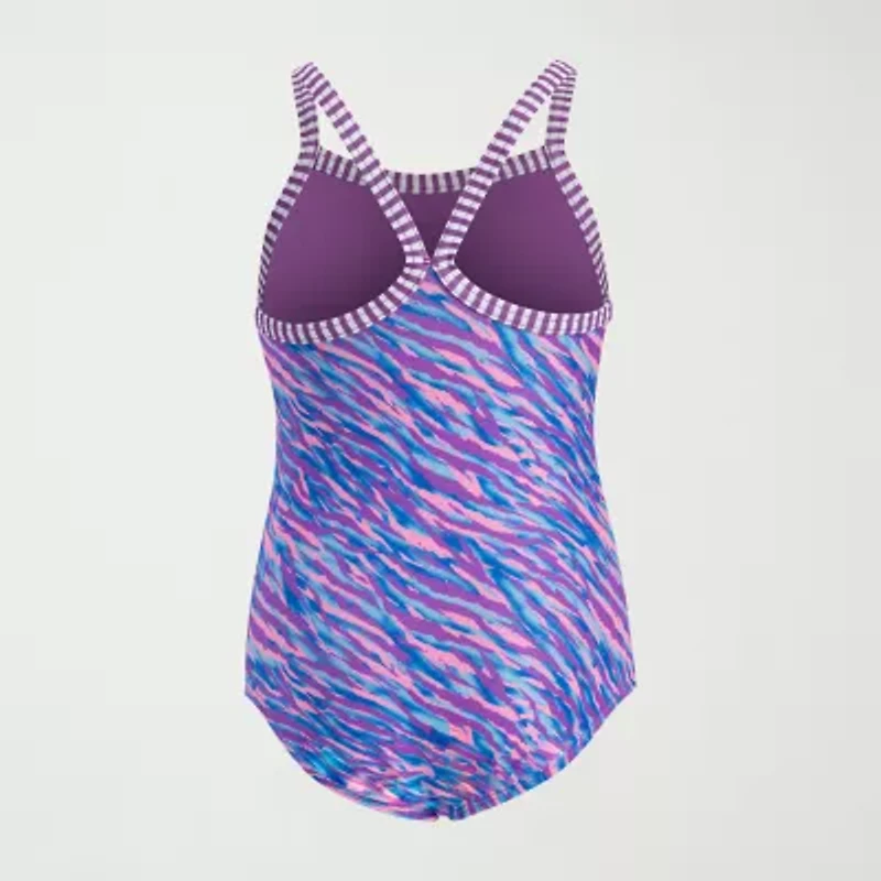 Dolfin Little & Big Kid Girls Easy-on + Easy-off Animal One Piece Swimsuit