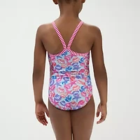 Dolfin Toddler Girls Easy-on + Easy-off One Piece Swimsuit