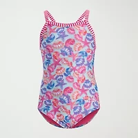 Dolfin Little & Big Kid Girls Easy-on + Easy-off One Piece Swimsuit