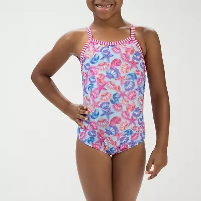 Dolfin Little & Big Kid Girls Easy-on + Easy-off One Piece Swimsuit