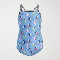 Dolfin Toddler Girls Easy-on + Easy-off Animal One Piece Swimsuit