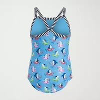 Dolfin Little & Big Kid Girls Easy-on + Easy-off Animal One Piece Swimsuit
