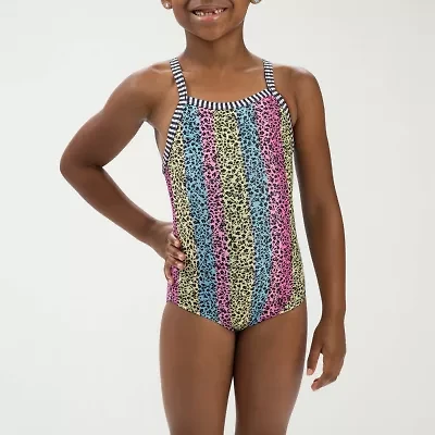 Dolfin Toddler Girls Easy-on + Easy-off One Piece Swimsuit