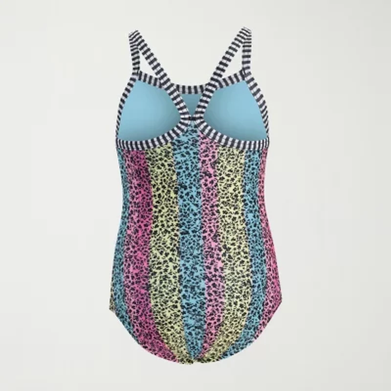 Dolfin Toddler Girls Easy-on + Easy-off One Piece Swimsuit