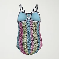 Dolfin Toddler Girls Easy-on + Easy-off One Piece Swimsuit