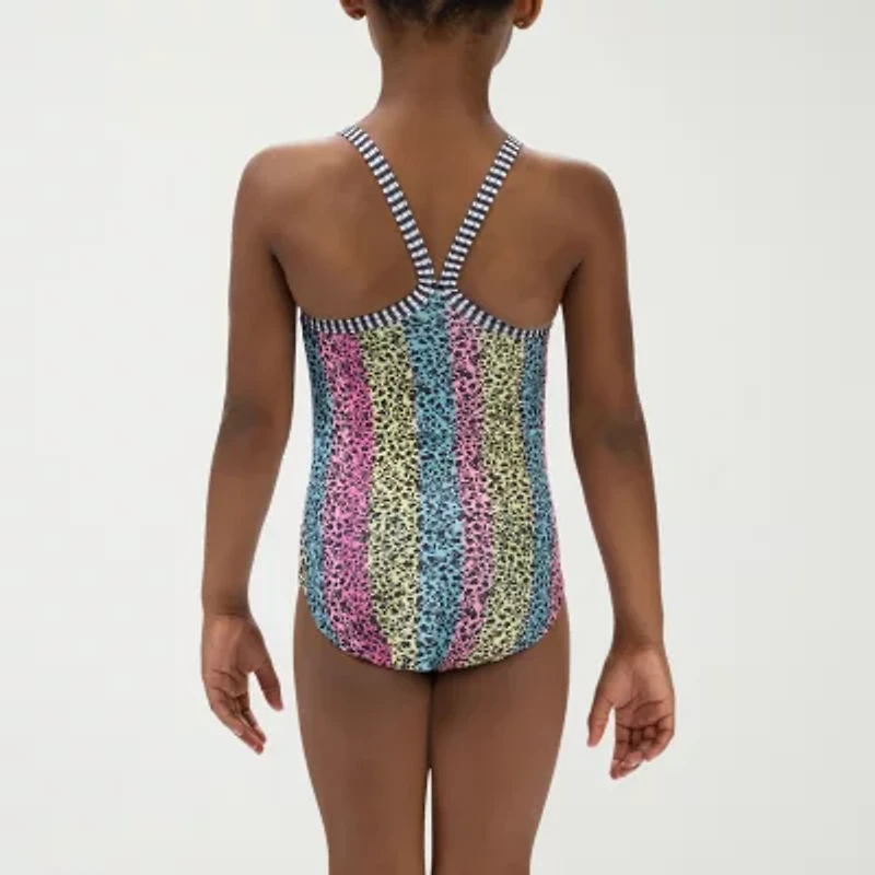 Dolfin Little & Big Kid Girls Easy-on + Easy-off One Piece Swimsuit