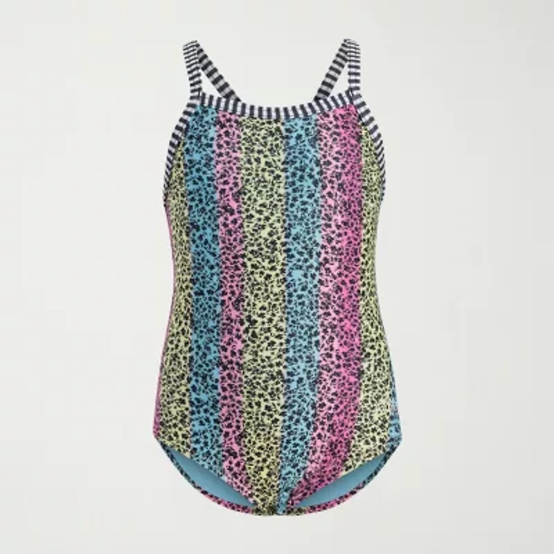 Dolfin Little & Big Kid Girls Easy-on + Easy-off One Piece Swimsuit