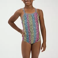 Dolfin Little & Big Kid Girls Easy-on + Easy-off One Piece Swimsuit