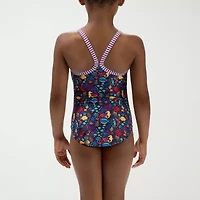 Dolfin Toddler Girls Easy-on + Easy-off One Piece Swimsuit