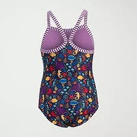Dolfin Toddler Girls Easy-on + Easy-off One Piece Swimsuit