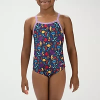 Dolfin Little & Big Kid Girls Easy-on + Easy-off One Piece Swimsuit